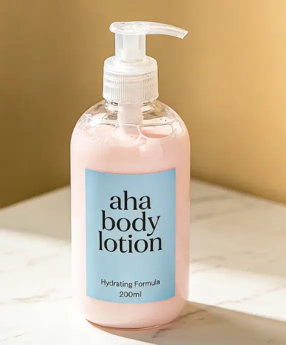 Aha Organic Body Lotion with Hyaluronic Acid Vitamin C & Kojic Acid-Whitening & Nourishing Moisturizer 500mL Private Label