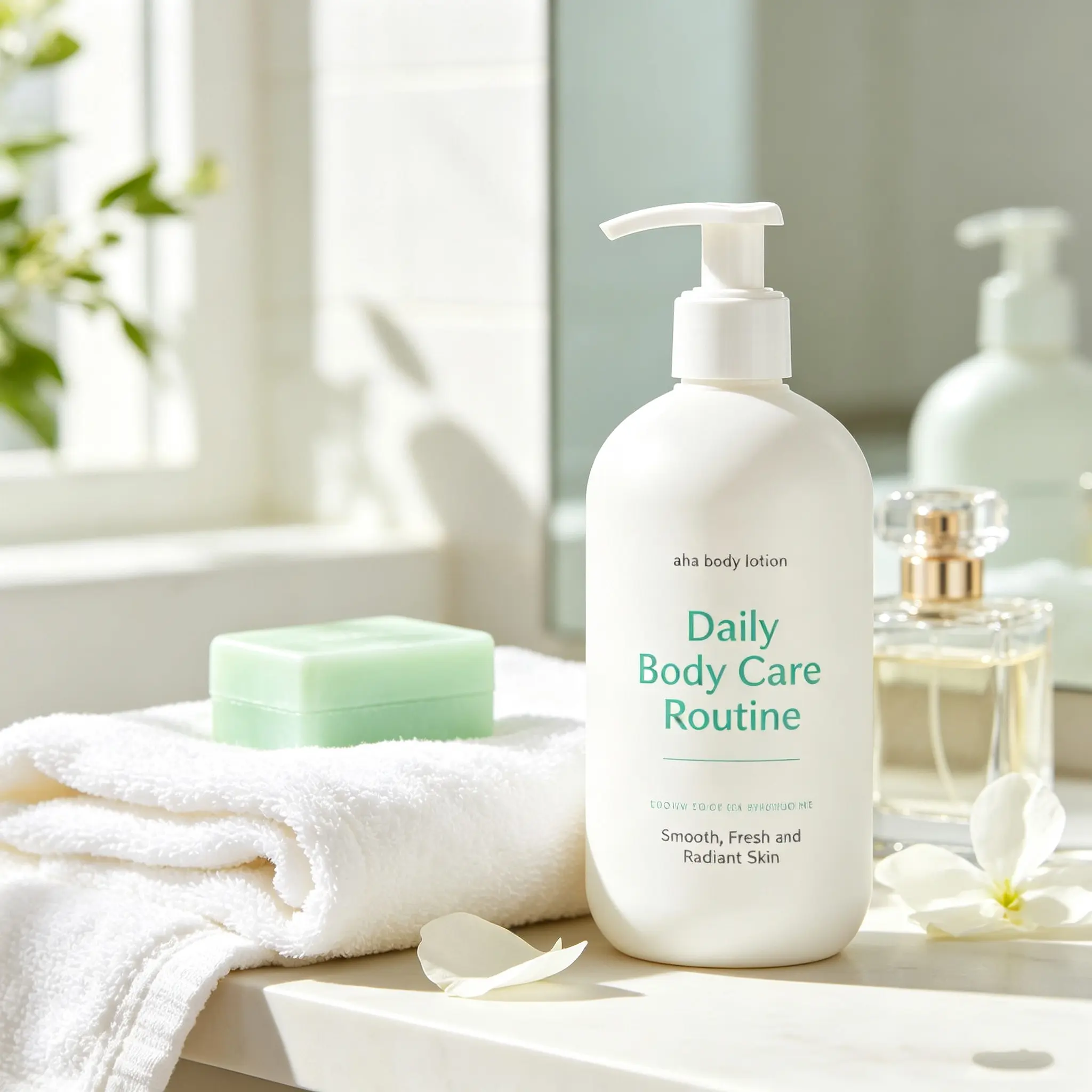 AHA Body Lotion, Gentle Exfoliating Moisturizing Body Lotion for Smooth, Soft and Radiant Skin Care