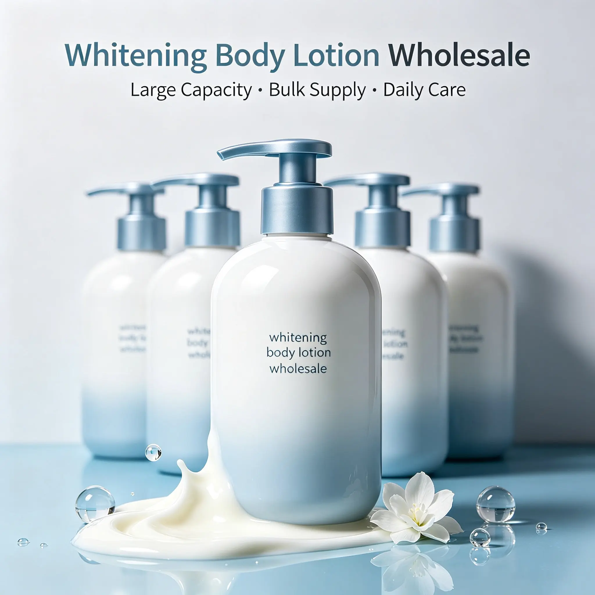 Whitening Body Lotion Wholesale, Brightening Moisturizing Body Lotion for Hotel, Spa and Bulk Skin Care Supply