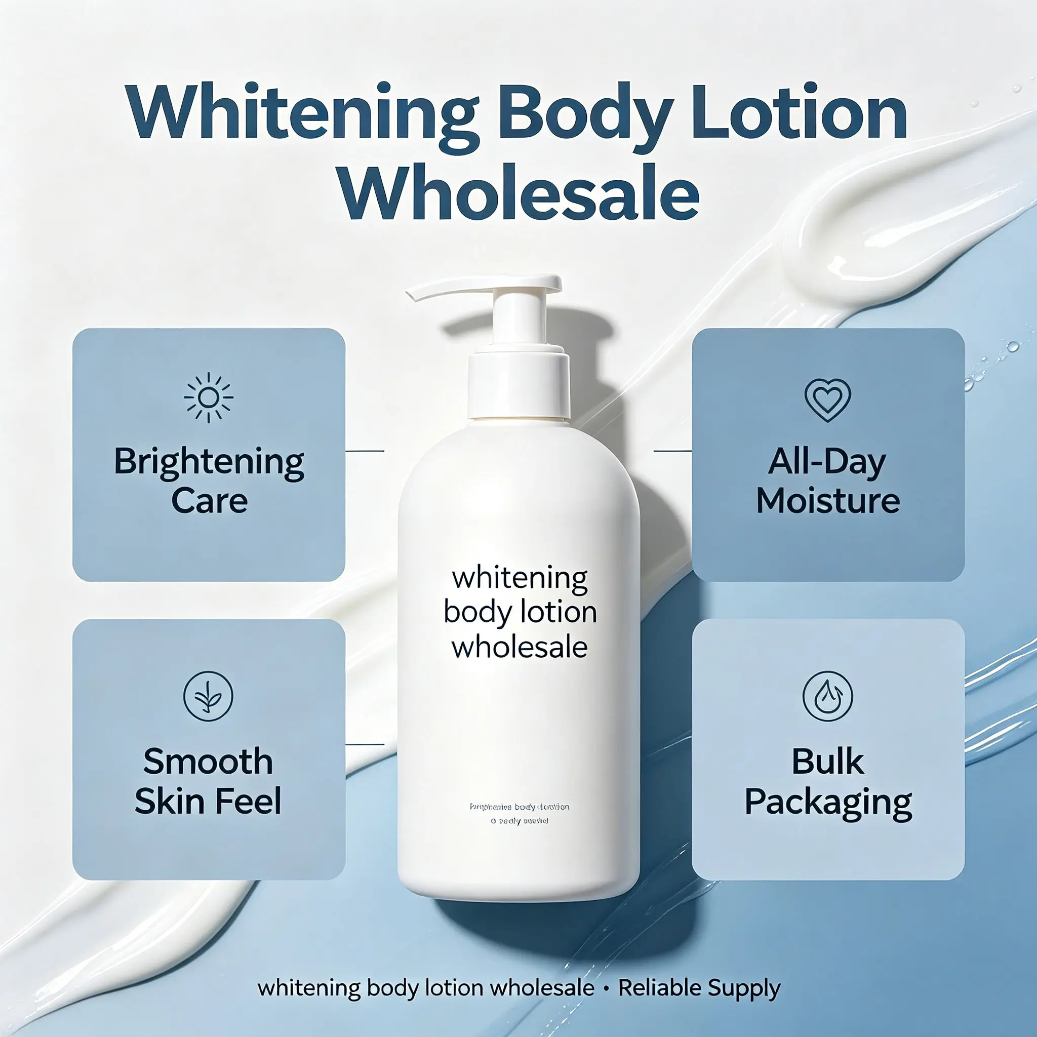 Whitening Body Lotion Wholesale, Brightening Moisturizing Body Lotion for Hotel, Spa and Bulk Skin Care Supply