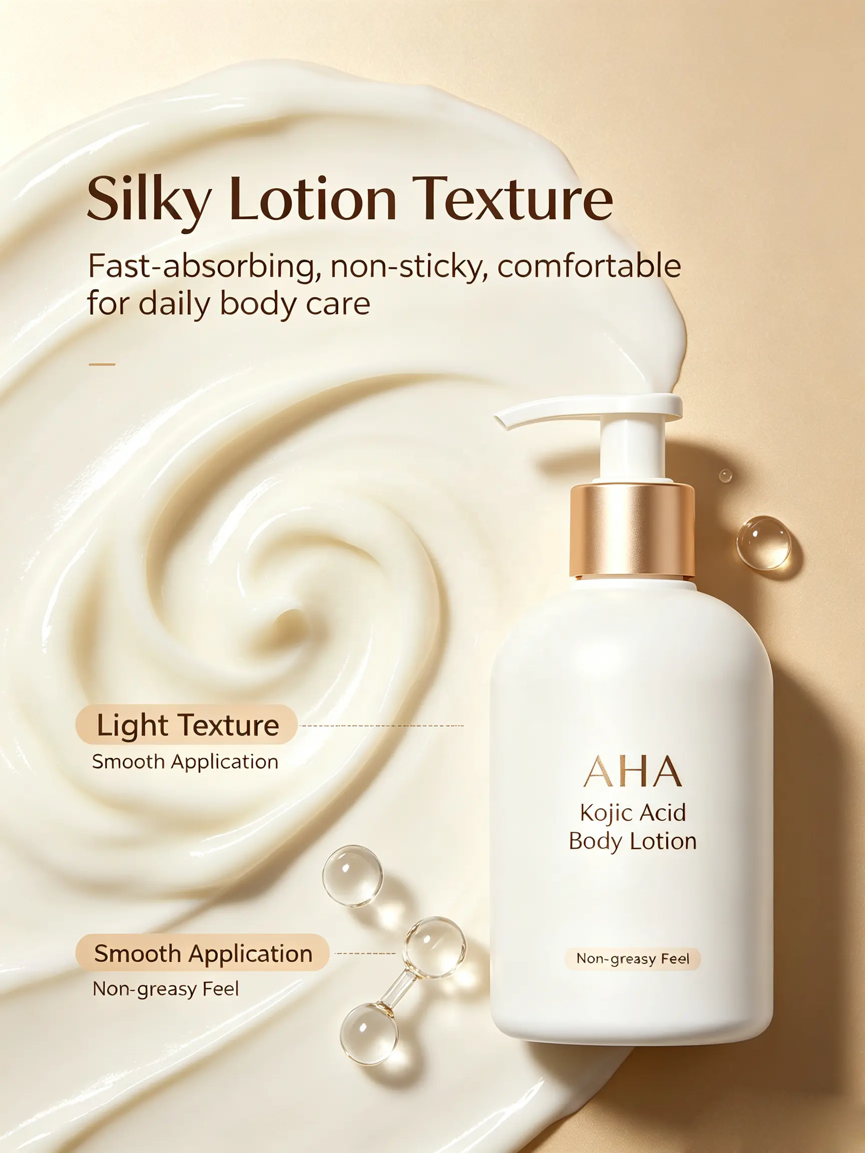 Glutathione Niacinamide Body Lotion Kojic Acid Body Lotion Aha Body Lotion detail