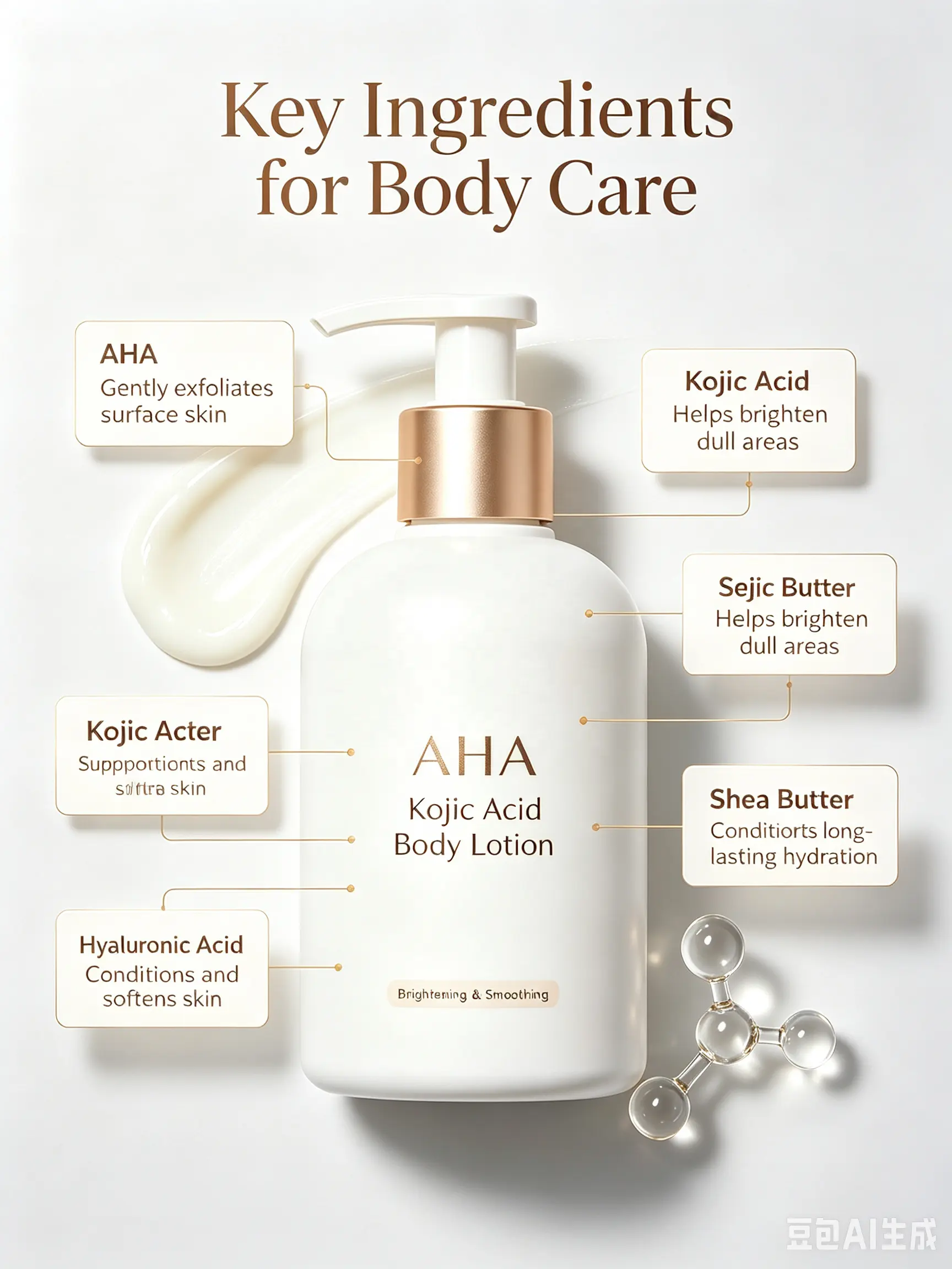 Nourishing Anti-Aging Lightening Vitamin C Shea Butter Body Lotion with Kojic Acid & AHA Whitening Body Lotion Wholesale
