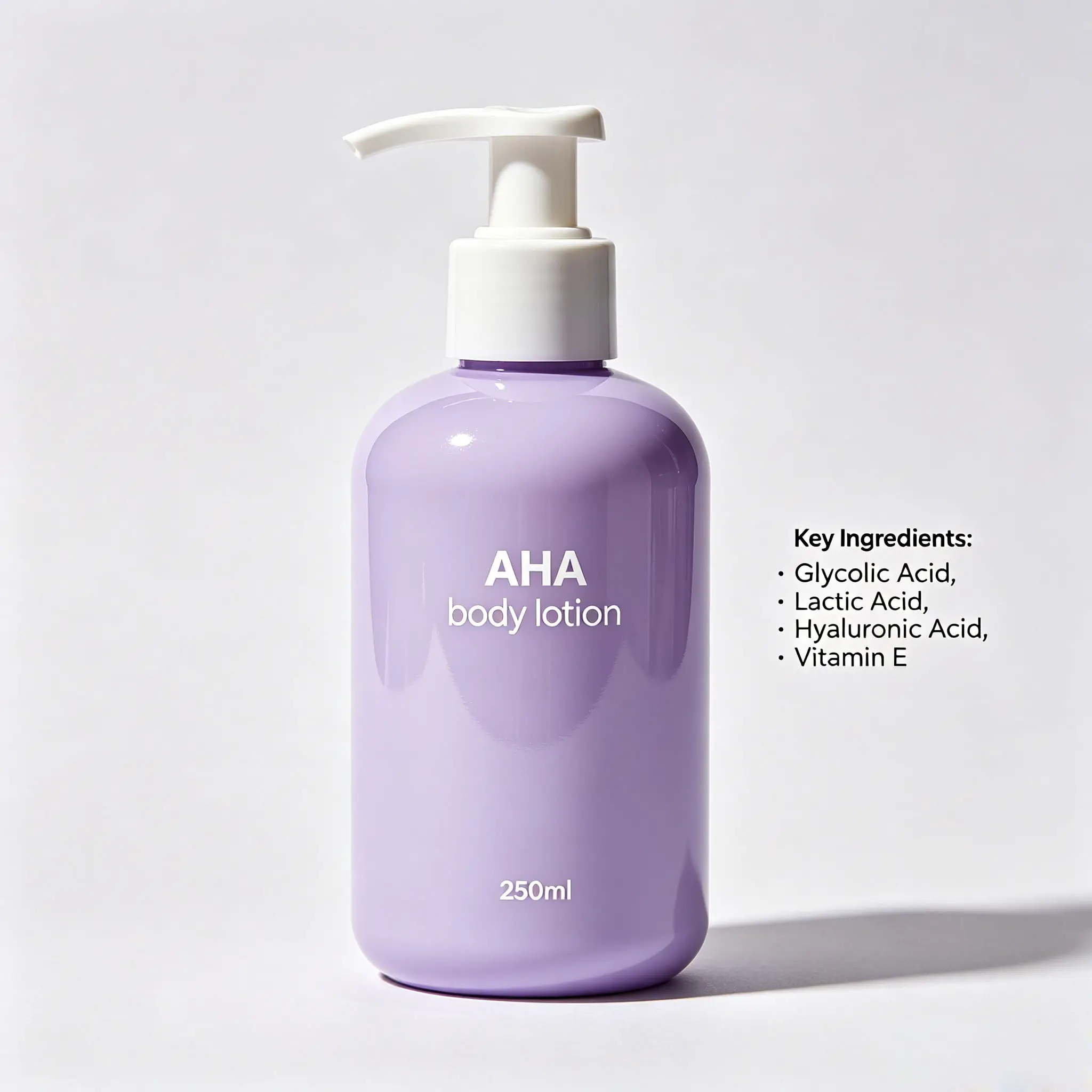 AHA Body Lotion Exfoliating Brightening Body Milk Private Label Body Exfoliator Lotion Remove Dead Skin Fade Chicken Skin