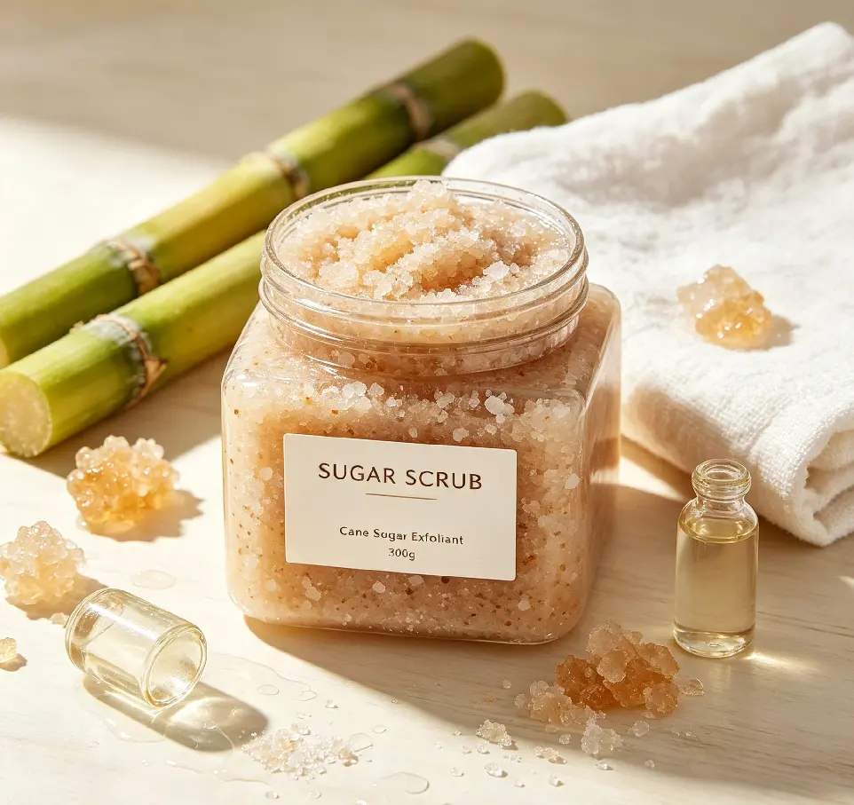 Vanilla Body Scrub, Exfoliating Sugar Scrub, Vegan, 18 Oz | Exfoliating & Nourishing with Shea Butter & Essential Sugar Scrub