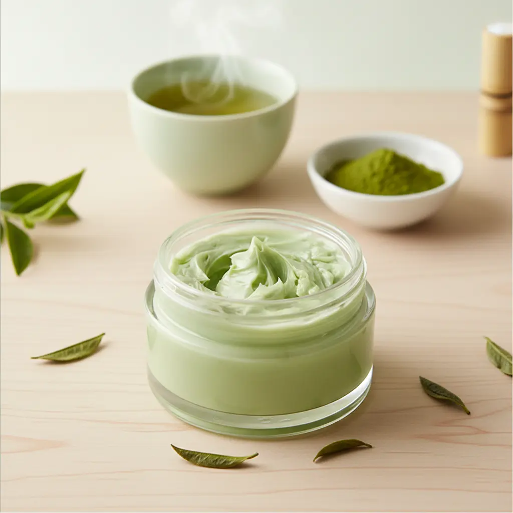 All Natural & Authentic GREEN TEA Body Scrub With Dead Sea Salt Minerals Paraben Free Green Tea Sea Salt Body Scrub