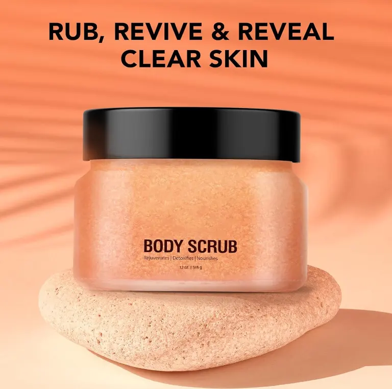 Whitening Body Scrub Beauty Products with Coffee Shea Butter Salt Glycerin for Bath and Skin Care OEM Supply