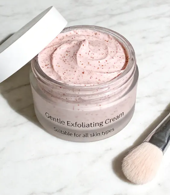 Exfoliating Body Cream with Natural Ingredients (Salt & Lemon) for OEM Private Label