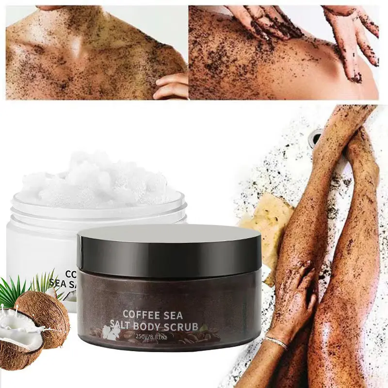 Organic Salt Type Exfoliator Exfoliating Lightening Body Scrub for Face and Body