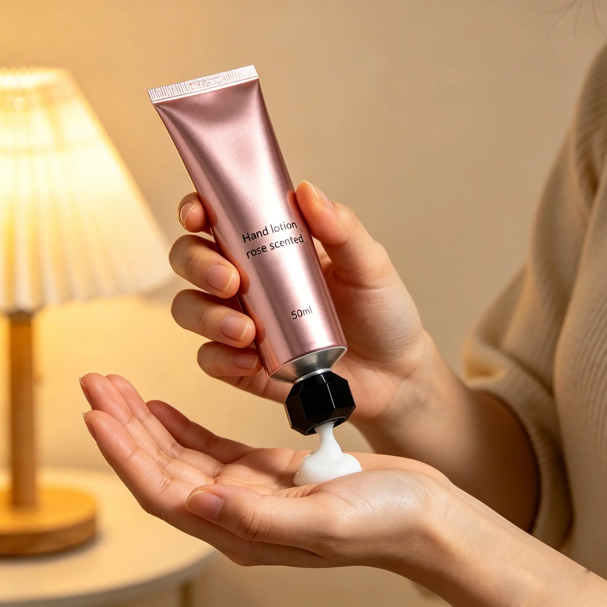 50ml Rose Scent Moisturizing Hand Cream Nourishing Hand Lotion Natural Shea Butter Repair Dry Skin Private Label Bulk