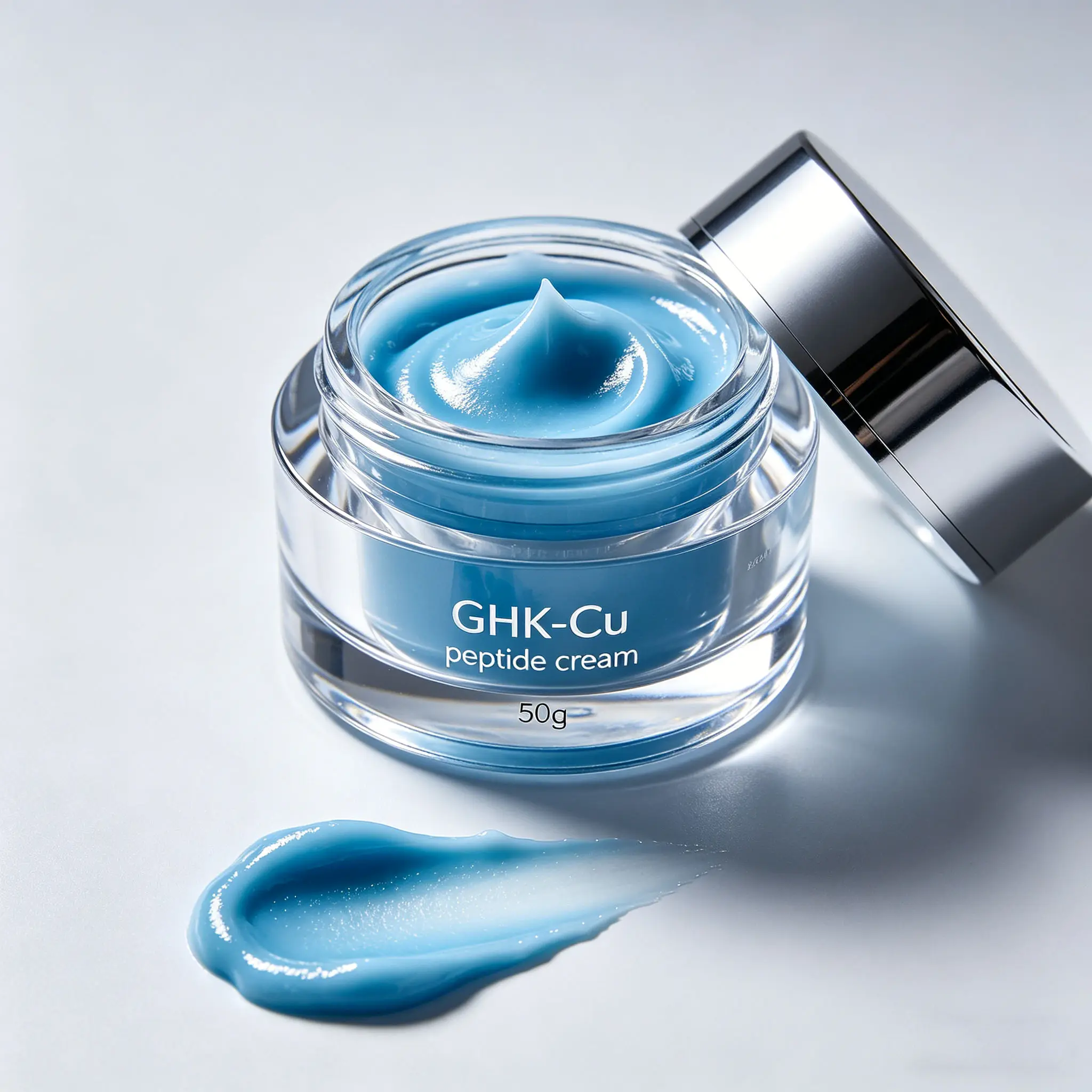GHK-Cu Peptide Cream Anti Aging Face Cream Skin Barrier Repair Hydrating Facial Moisturizer Private Label Wholesale