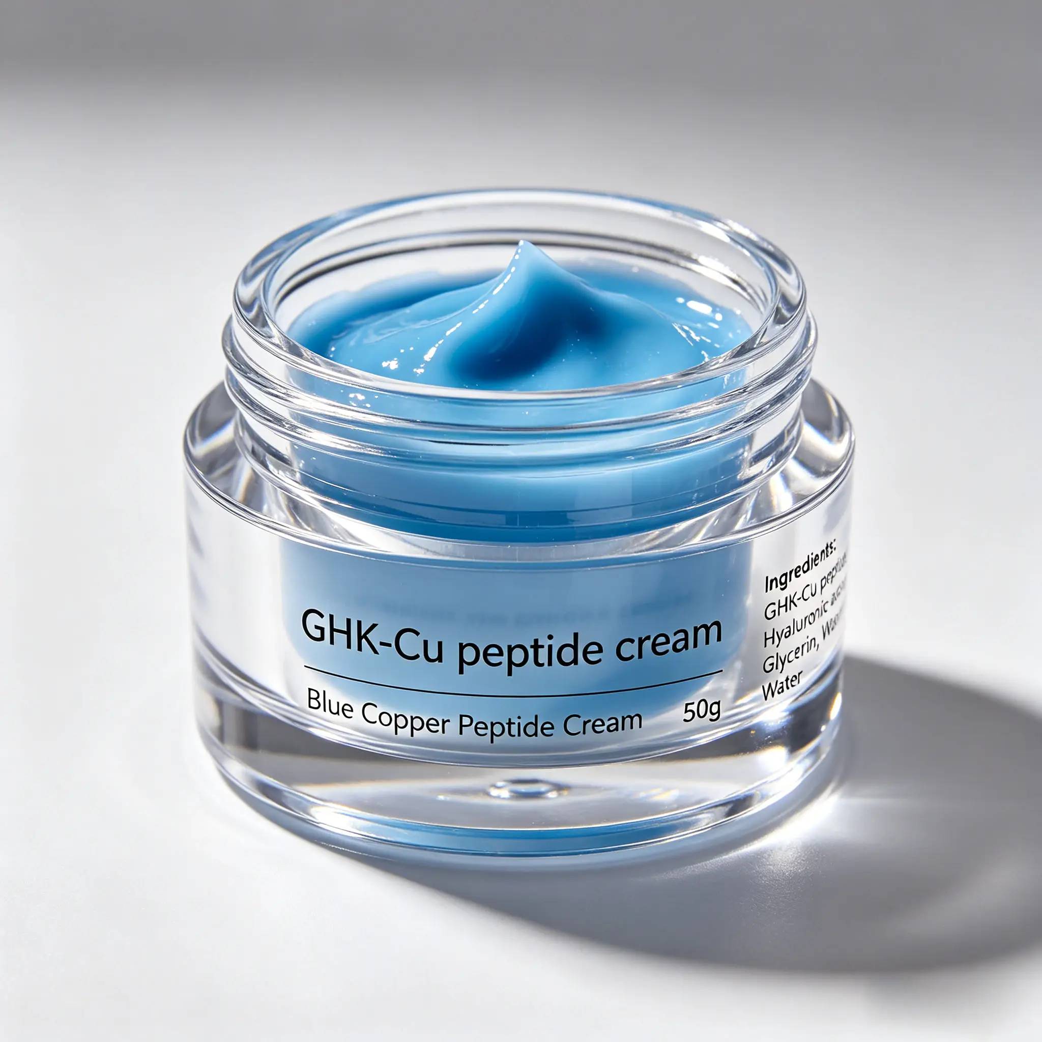 GHK-Cu Peptide Cream Anti Aging Face Cream Skin Barrier Repair Hydrating Facial Moisturizer Private Label Wholesale