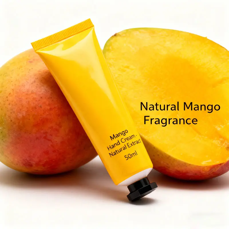 Mango Scented Hand Cream Natural Mango Extract Moisturizing Hand Cream for Dry Skin Non-Greasy Long-Lasting Fragrance