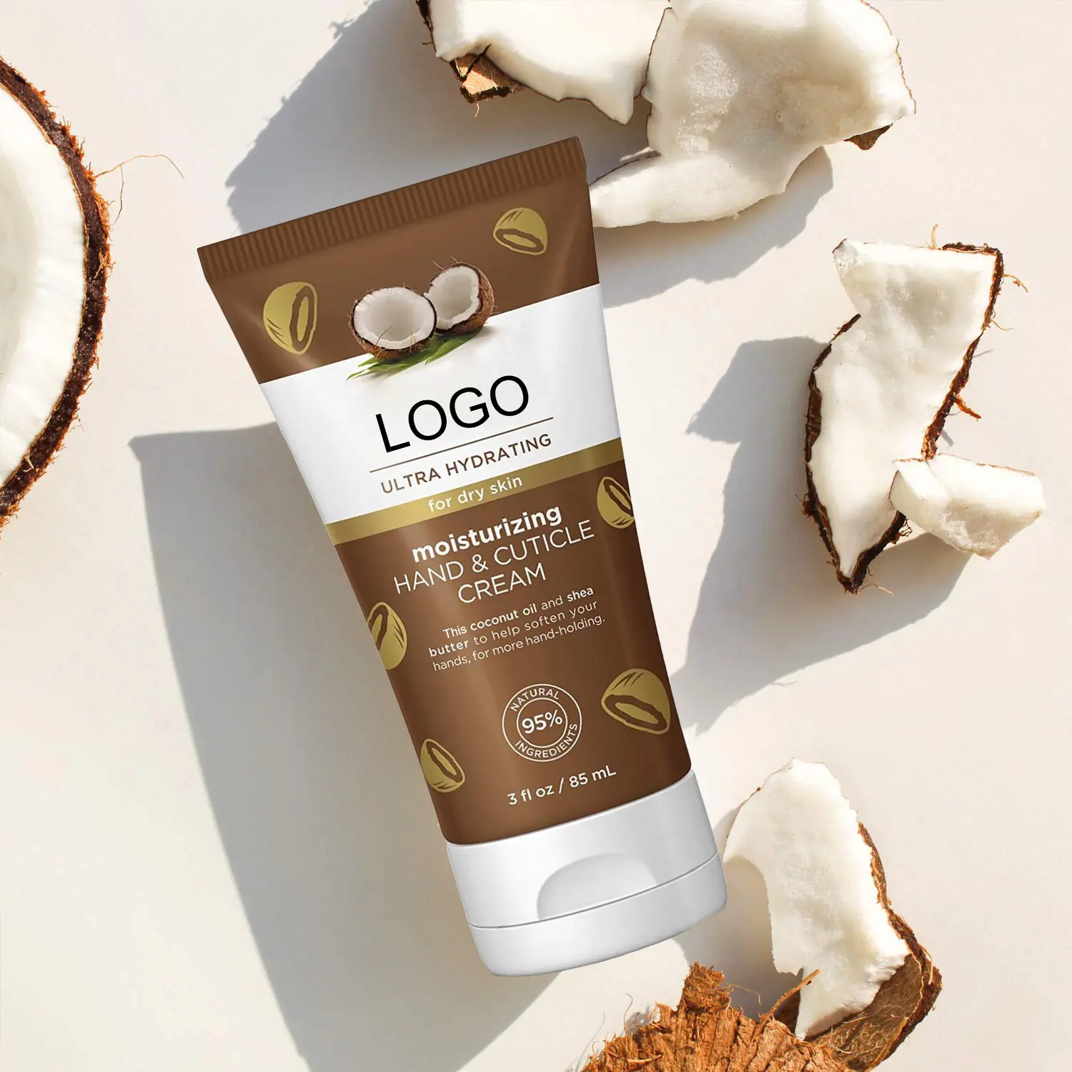 Coconut Shea Butter Ultra Hydrating Moisturizing Hand & Cuticle Cream for Dry Skin
