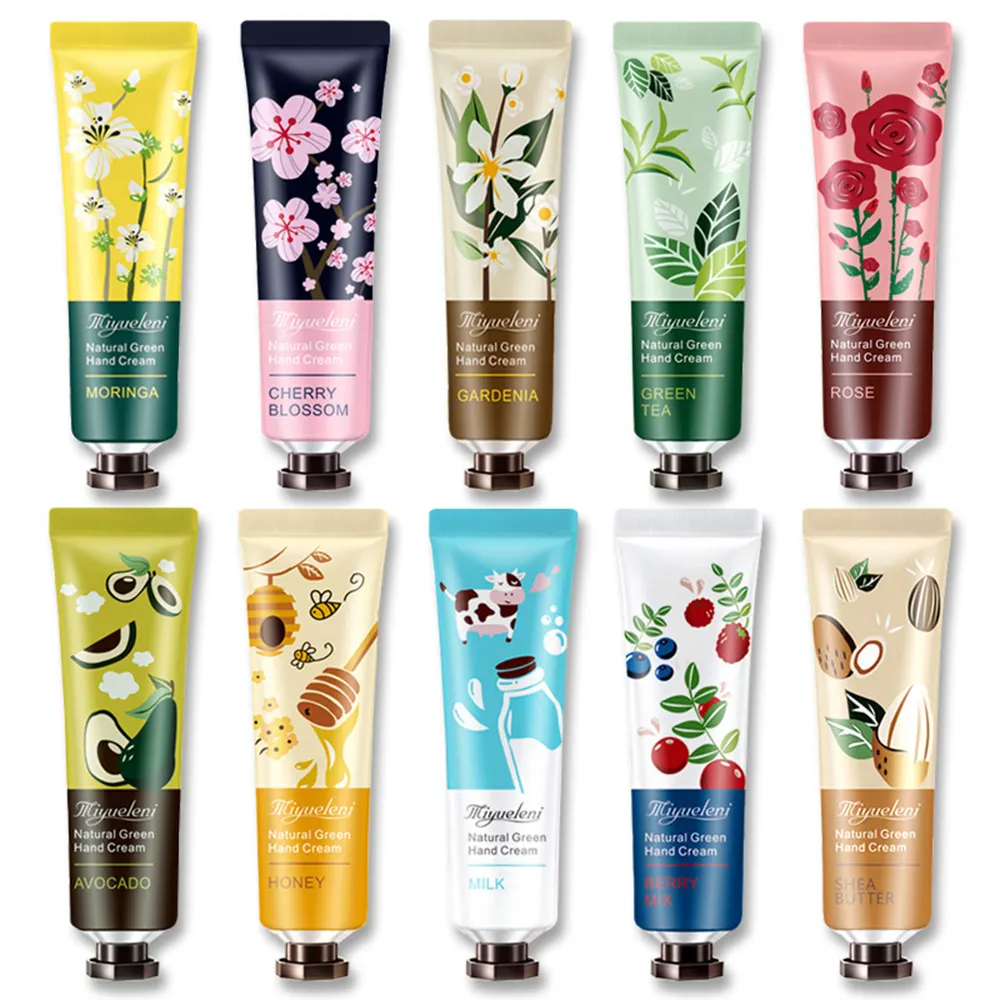 Private Label Fruit Vitamin E Lotion Moisturizing Whitening Tube Repair Hand Care Moisturizing Hand Cream