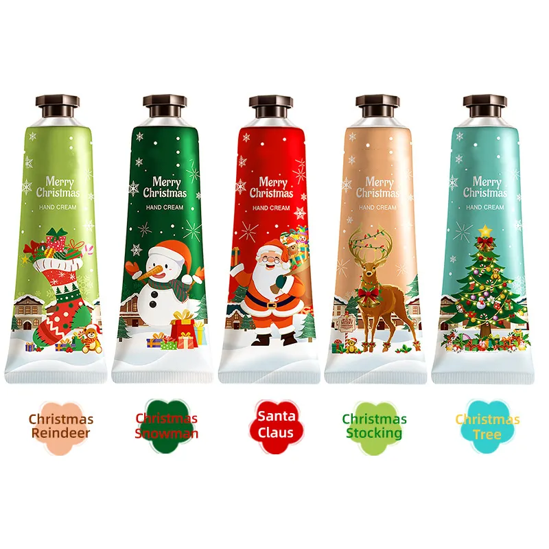 For Herbicos Custom Hand Cream Christmas Floral Fragrance Hyaluronic Acid Moisturizing Anti-Aging Skin Easy Absorption Hand Care