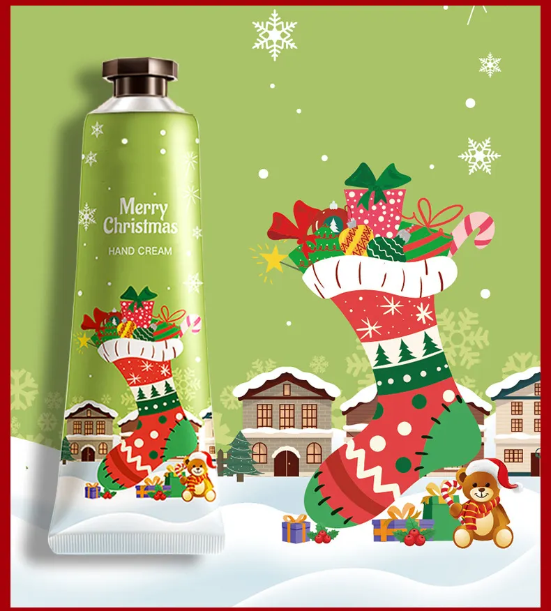 For Herbicos Custom Hand Cream Christmas Floral Fragrance Hyaluronic Acid Moisturizing Anti-Aging Skin Easy Absorption Hand Care
