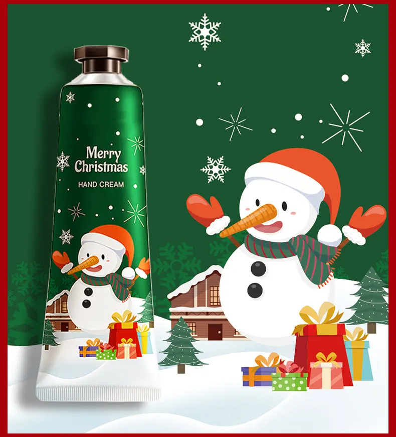 For Herbicos Custom Hand Cream Christmas Floral Fragrance Hyaluronic Acid Moisturizing Anti-Aging Skin Easy Absorption Hand Care