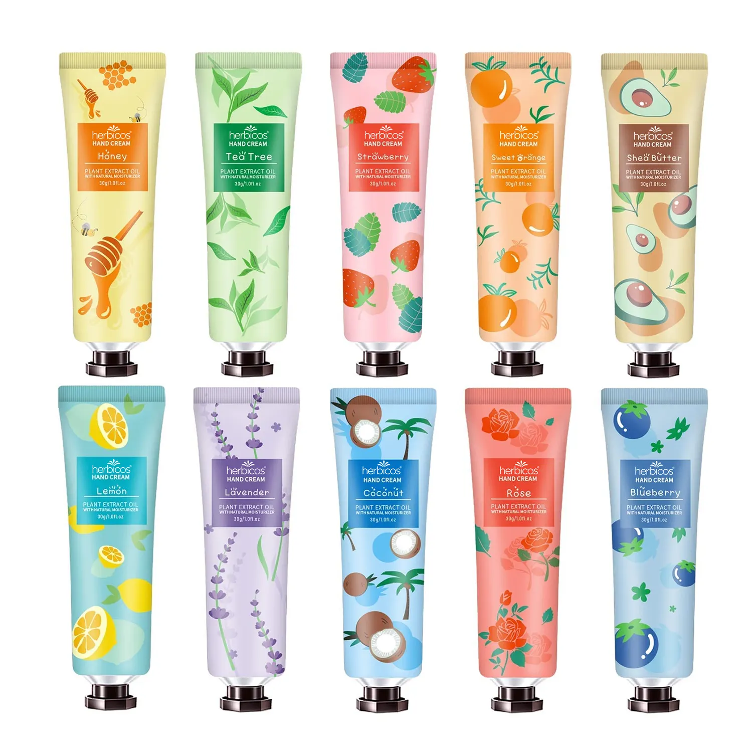 Most Popular OEM Fruit Fragrance Hand Lotion with Vitamin E Nourishing Moisturizing Whitening Skin Care Cream