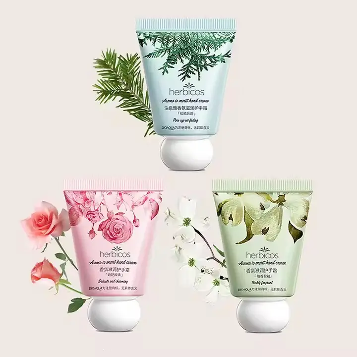 Wholesale High Quality Hand Cream Fragrance Moisturizing Private Label Organic Whitening Mini Hand Cream Lotion detail