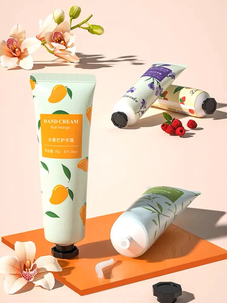 Herbicos Most Popular Fruit Hand Lotion Vitamin E Moisturizing Whitening Fruit Fragrance Size Hand Cream Skin Care Travel Adults detail