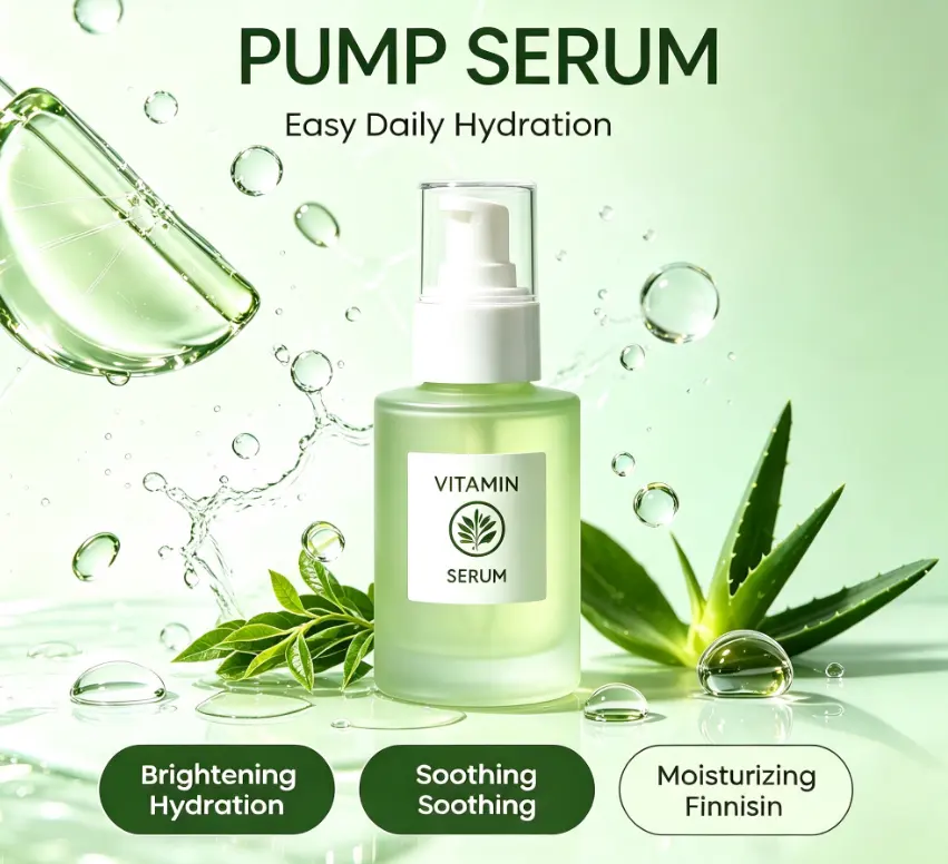 Goodel Lemon Fruit Vitamin C Serum Green Anti-Acne Dark Spot Calming Moisturizer Facial for Perfume Home OBM Skin Care detail