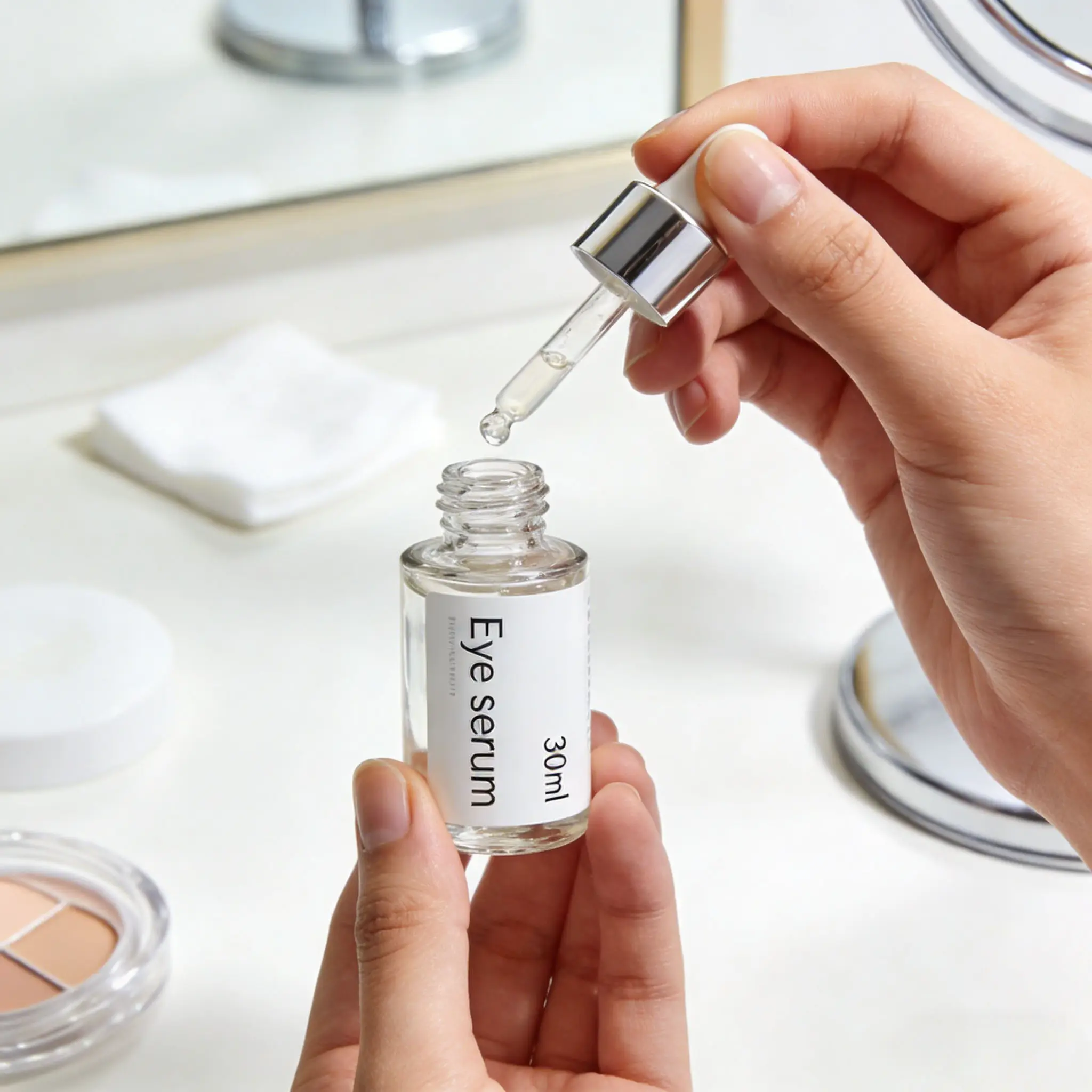 Natural Anti-Aging Eye Serum Reduce Dark Circles Eye Bags Fine Lines Hydrating Eye Care Serum 30ml
