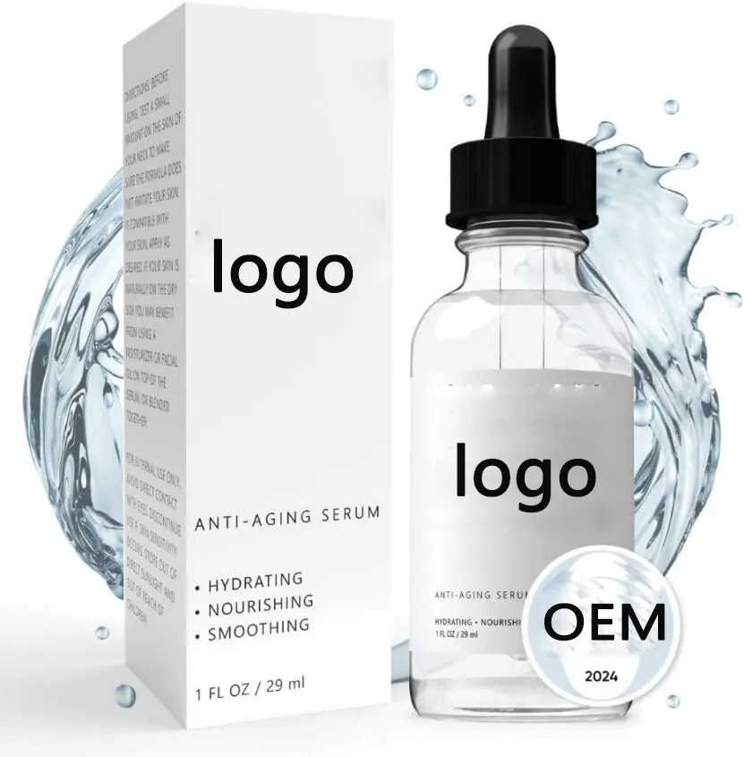 OEM Fragrance-Free Skin Care Serum Green Tea Vitamin B5 Peptides Whitening Oil-Free Fruit Extracts for Hydrating Plumping Fine