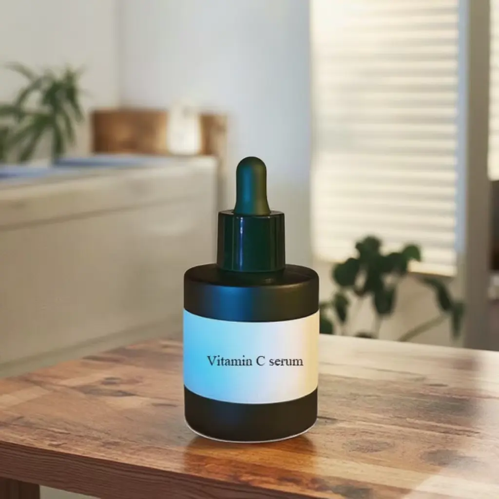 Private Label Deep Hydrating Whitening Face Serum Vitamin C & E Serum for Sensitive Skin Aloe Vera and Green Tea Face Care