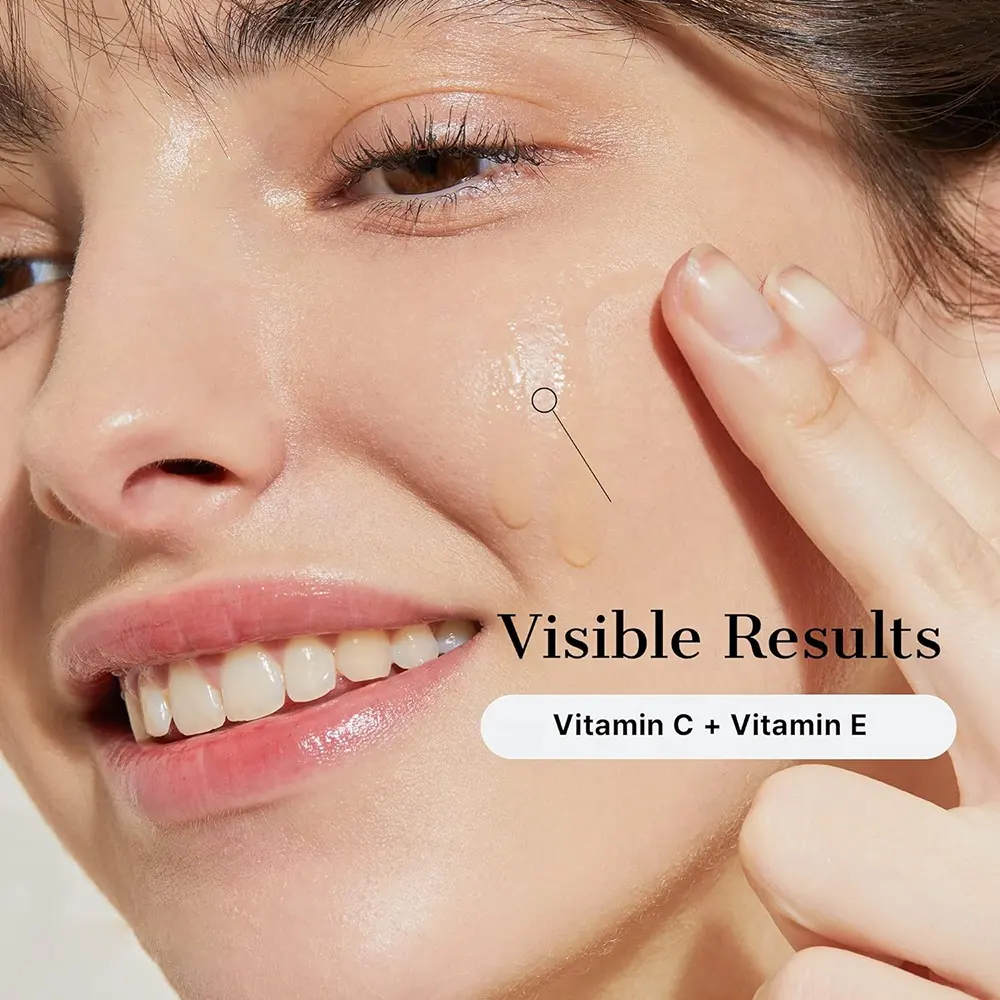 Vitamin C 23% Serum Vitamin E Hyaluronic Acid Whitening Facial Serum Brightening Hydrating Fine Lines Uneven Skin Tone Dull Skin