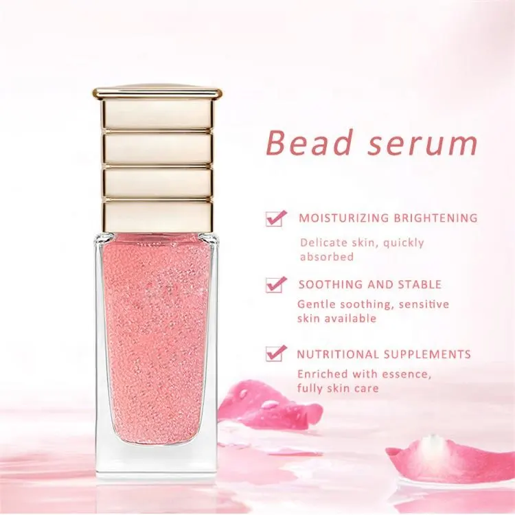 Natural Private Label Organic pink Caviar Anti Aging Beads Serum