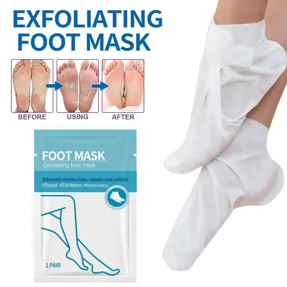 Private Label Pedicure Treatment Feet Peeler Spa Foot Mask Beauty Peeling Exfoliating Callus Remover Skin Care Foot Mask