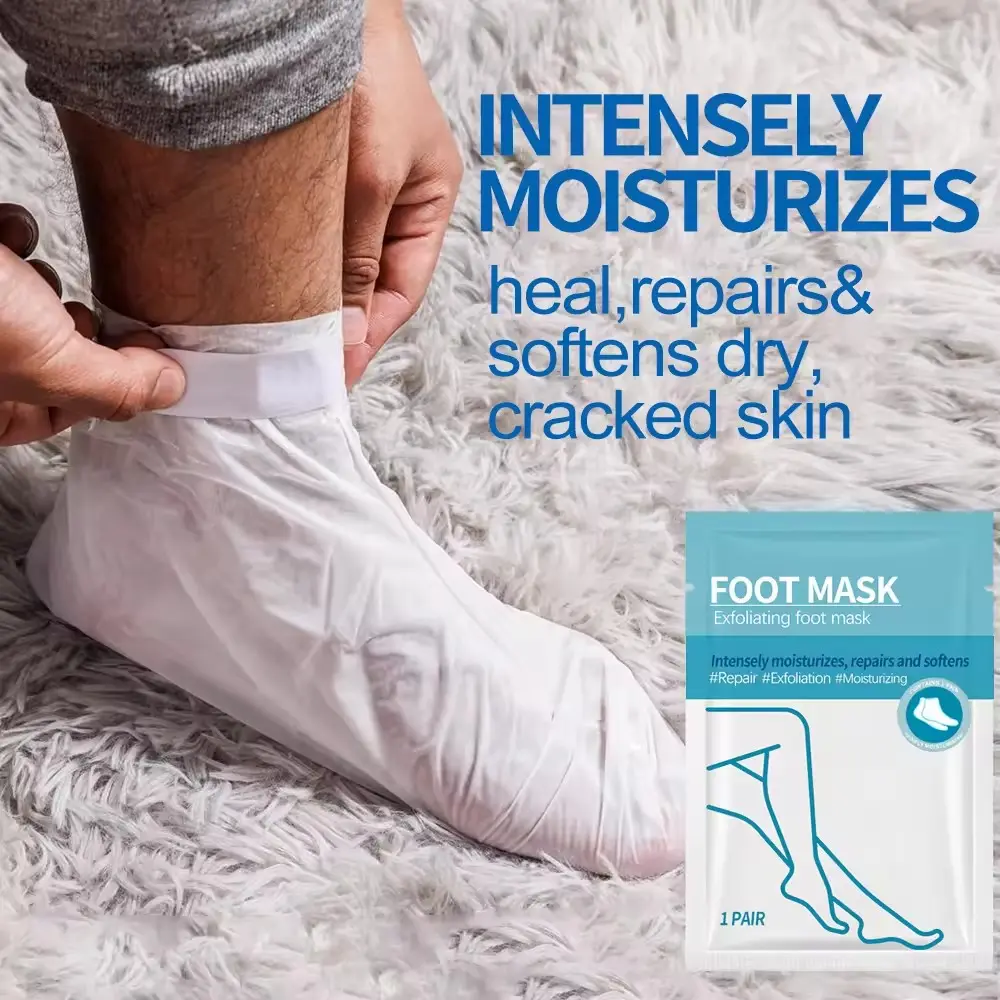 Private Label Pedicure Treatment Feet Peeler Spa Foot Mask Beauty Peeling Exfoliating Callus Remover Skin Care Foot Mask