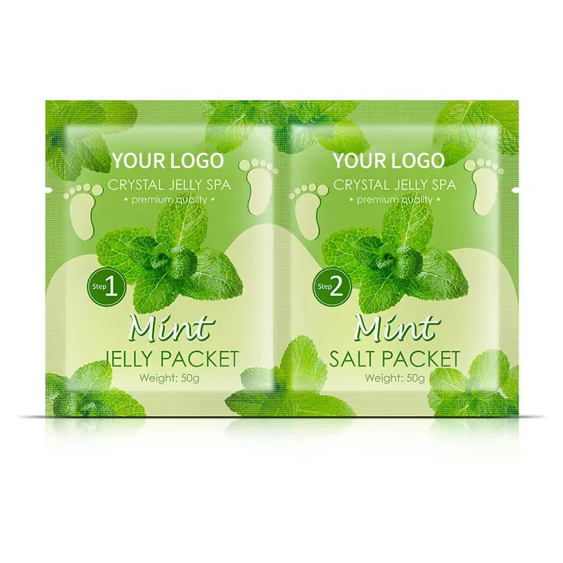 OEM ODM Vegan Gel Foot Mask Natural Skin Care Exfoliator Whitening and Moisturizing Foot Spa Treatment