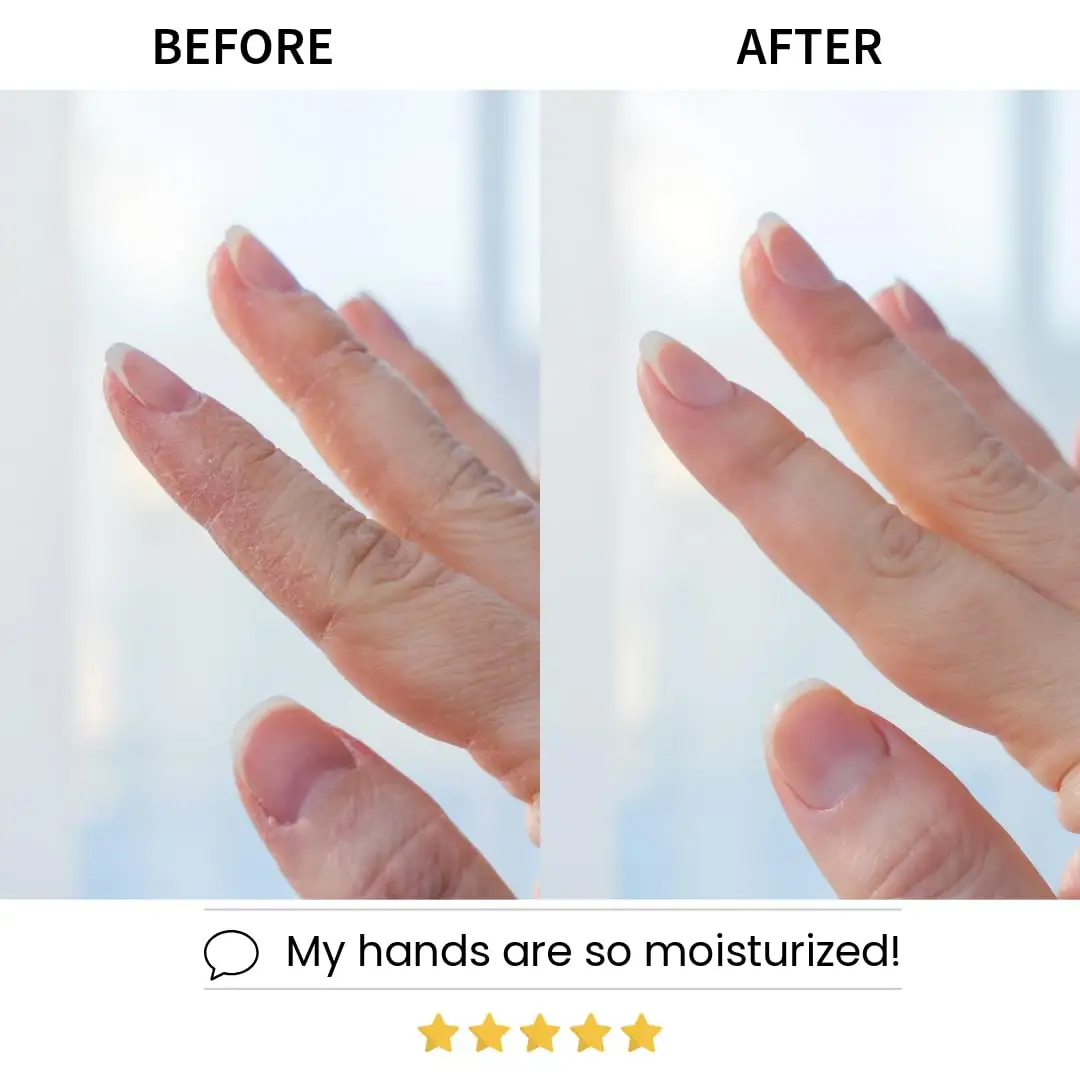 Hand Masks Moisturizing Glove, Hydrating Hand Masks for Dry Peeling Hands, Exfoliating Collagen Moisturizing Lavender Hand Mask