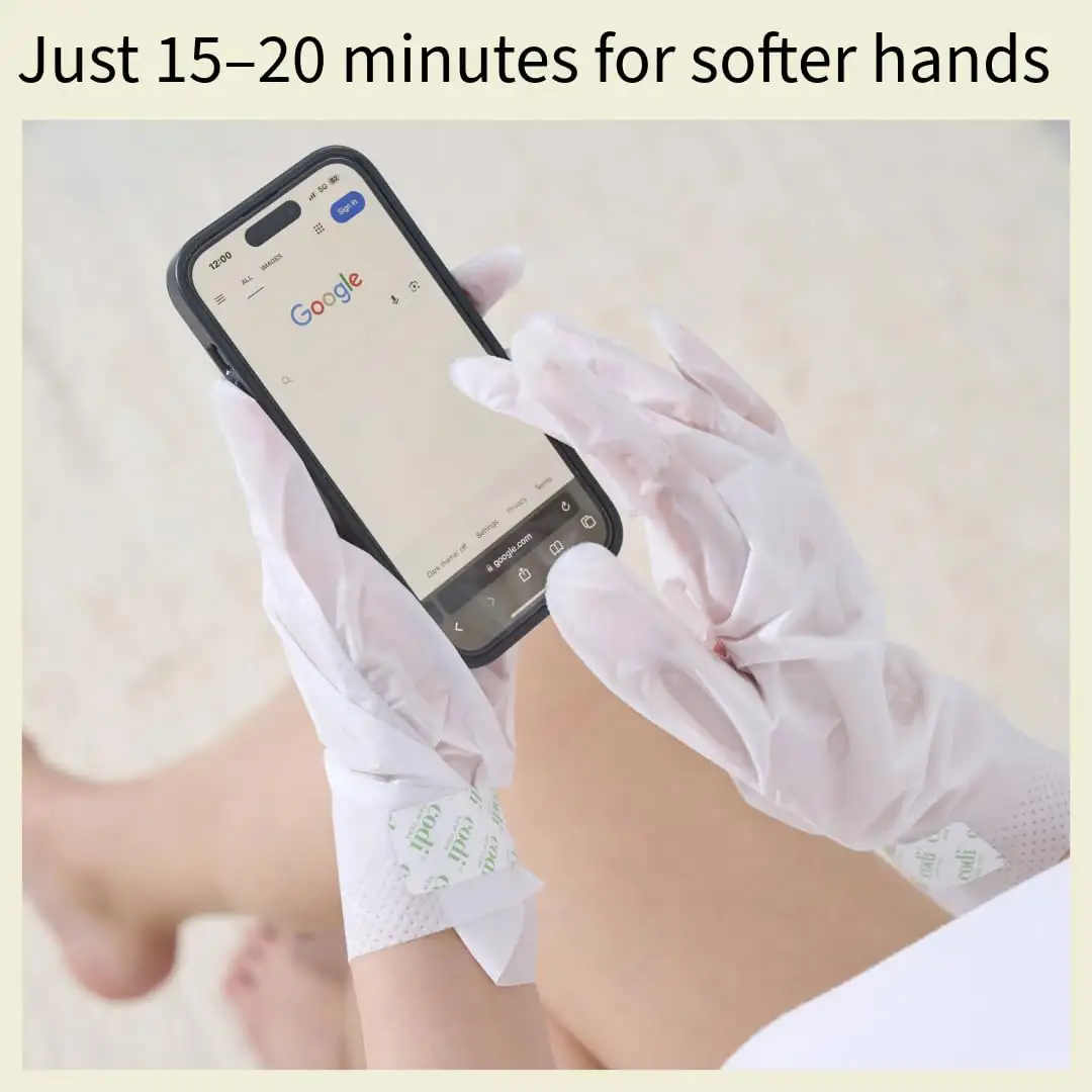 Hand Masks Moisturizing Glove, Hydrating Hand Masks for Dry Peeling Hands, Exfoliating Collagen Moisturizing Lavender Hand Mask