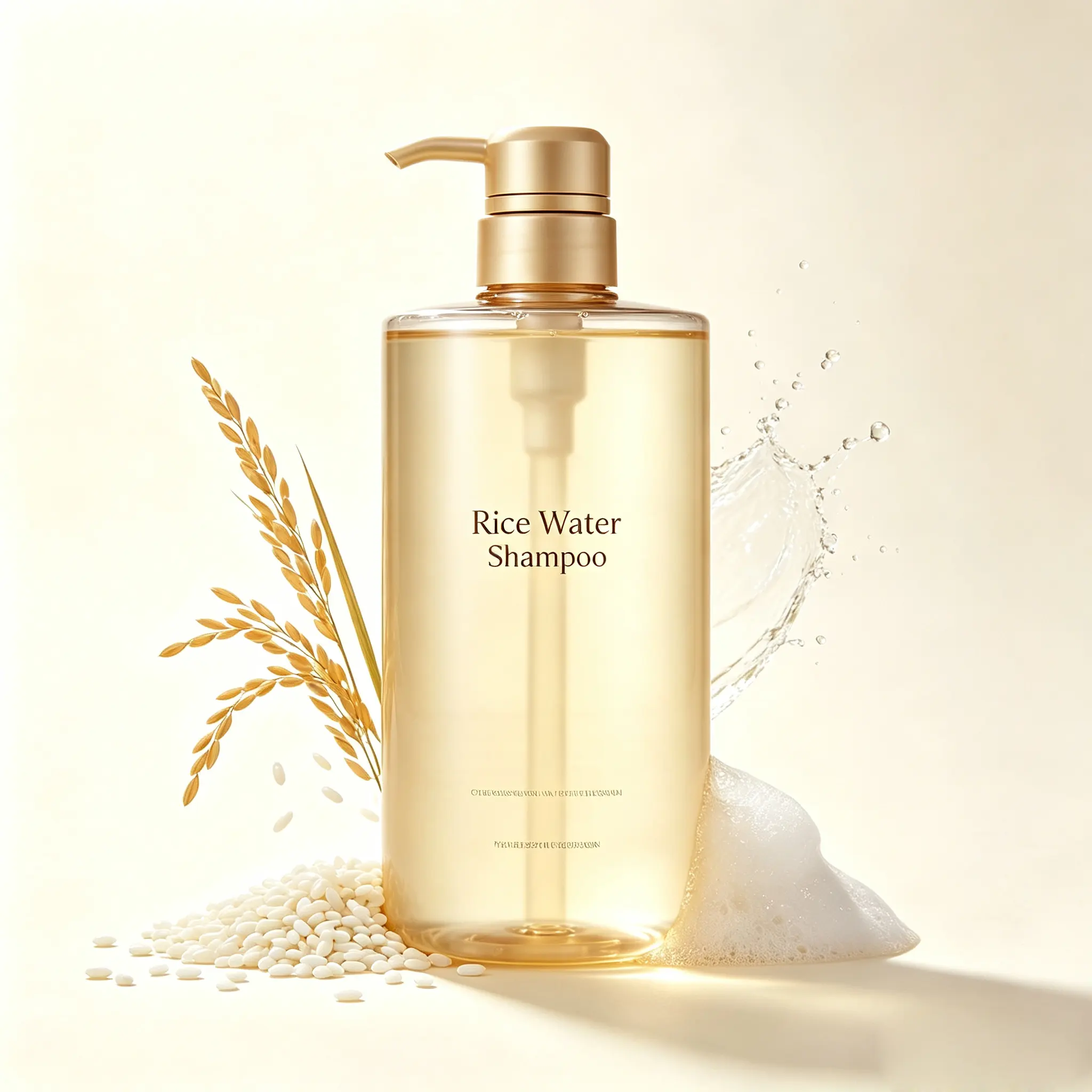 Hair Growth Rice Water Shampoo and Conditioner Infused with Biotin and Caffeine for Thinning Hair