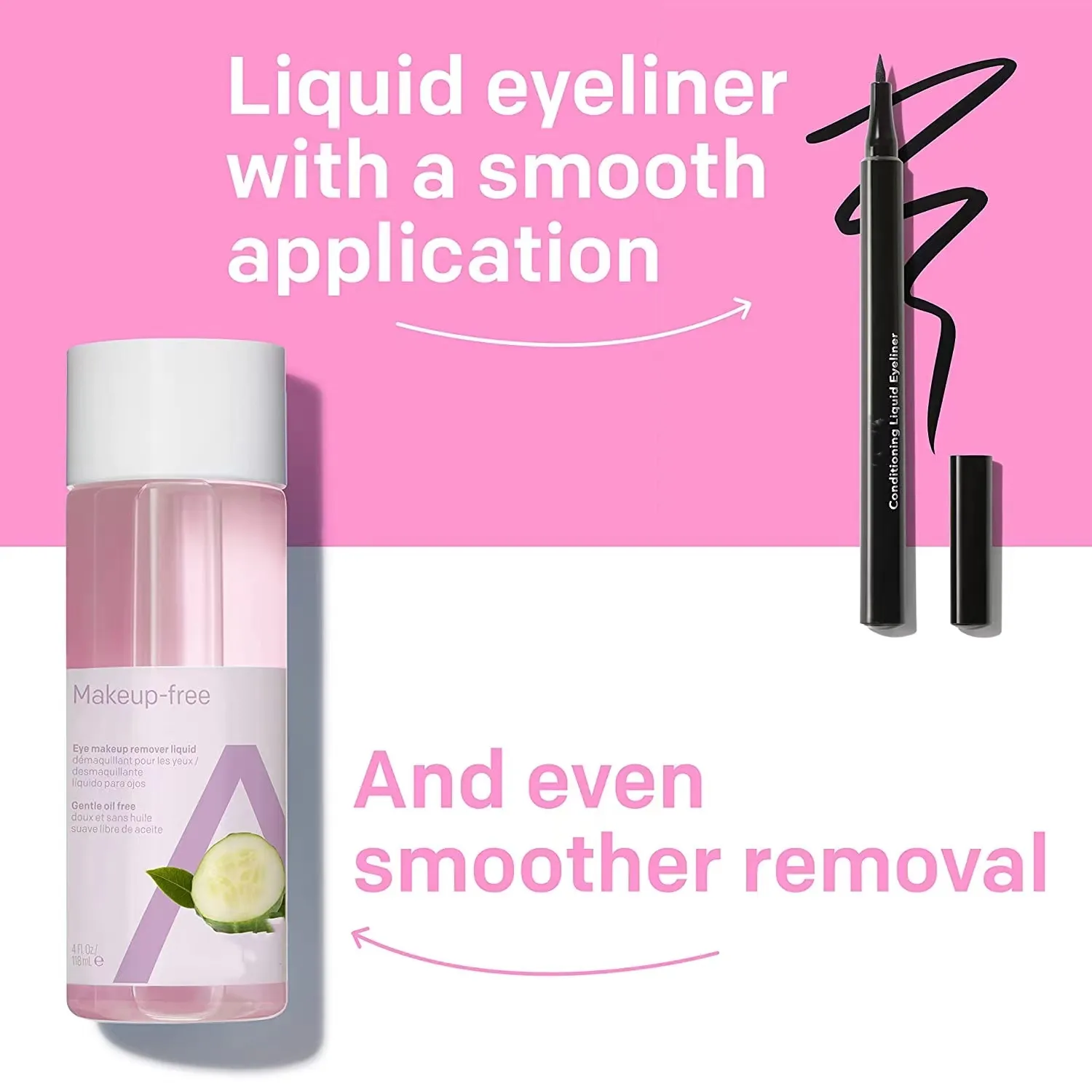 Pallas Organic Herbal Oil-Free Gentle Cleansing Face Eyes & Lips Makeup Remover Waterproof 3 Years Shelf Life