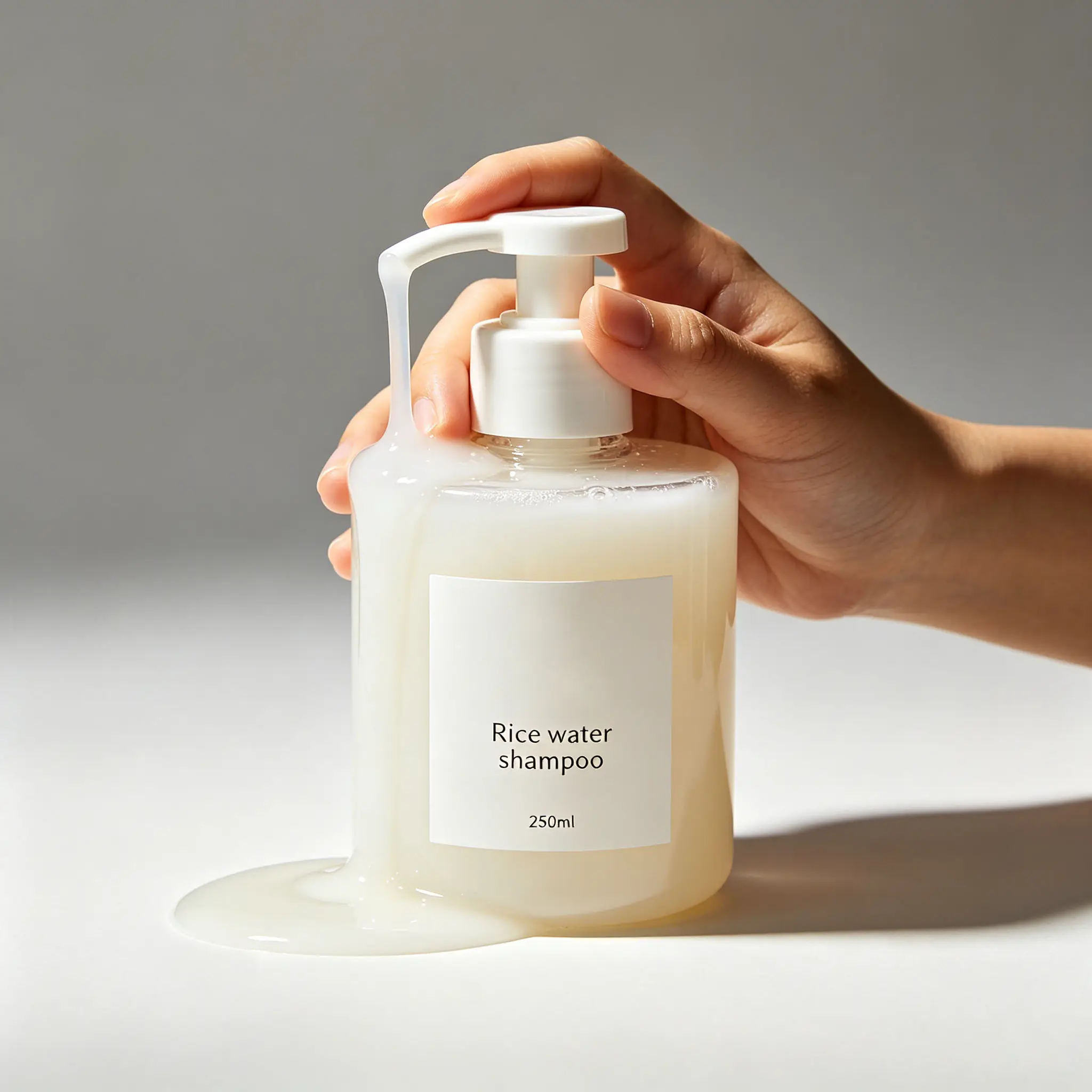 Rice Water Shampoo Hair Repair Growth Shampoo Private Label Rice Hair Care Strengthen Hair Roots Reduce Hair Loss