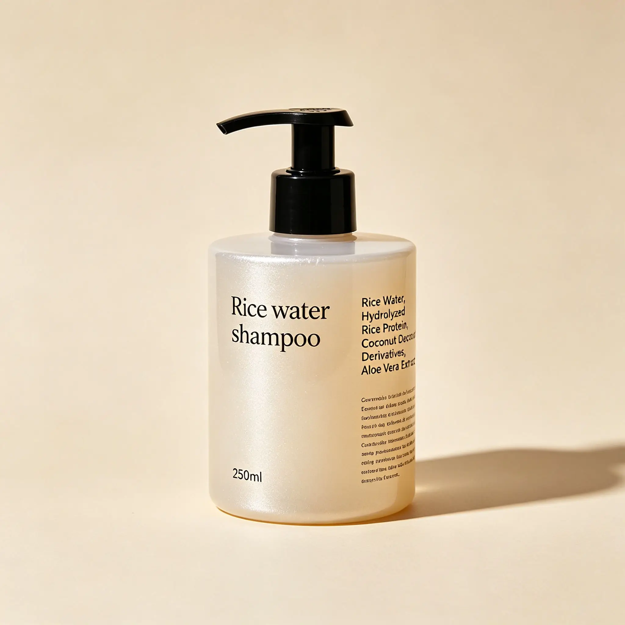 Rice Water Shampoo Hair Repair Growth Shampoo Private Label Rice Hair Care Strengthen Hair Roots Reduce Hair Loss
