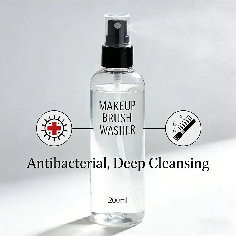 200ml Makeup Brush Washer Quick-Drying Gentle Cleaning Spray for Cosmetic Tools