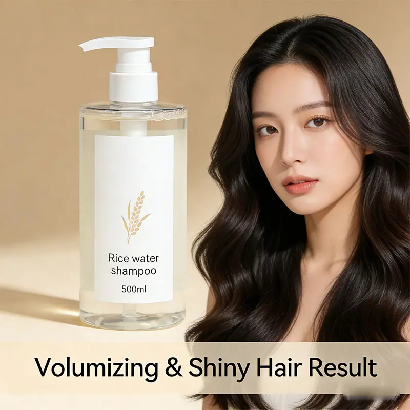 500ml Rice Water Shampoo Moisturizing Nourishing Shampoo for Dry Damaged Hair