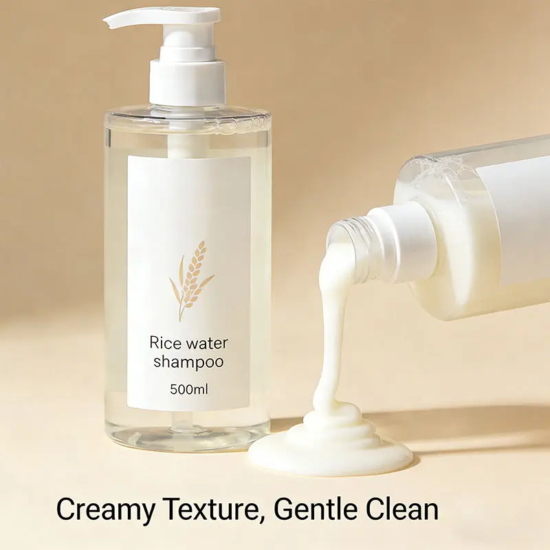 500ml Rice Water Shampoo Moisturizing Nourishing Shampoo for Dry Damaged Hair