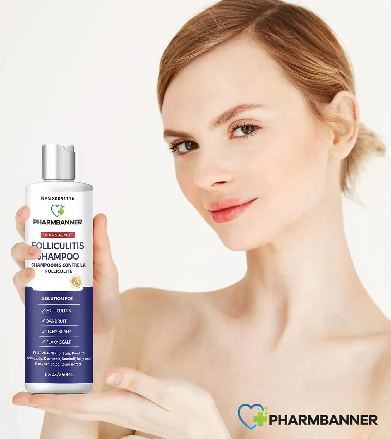 Moisturizing and Nourishing Anti-Dandruff Shampoo for Itchy Dry Scalp-Treats Folliculitis Seborrheic Dermatitis Psoriasis