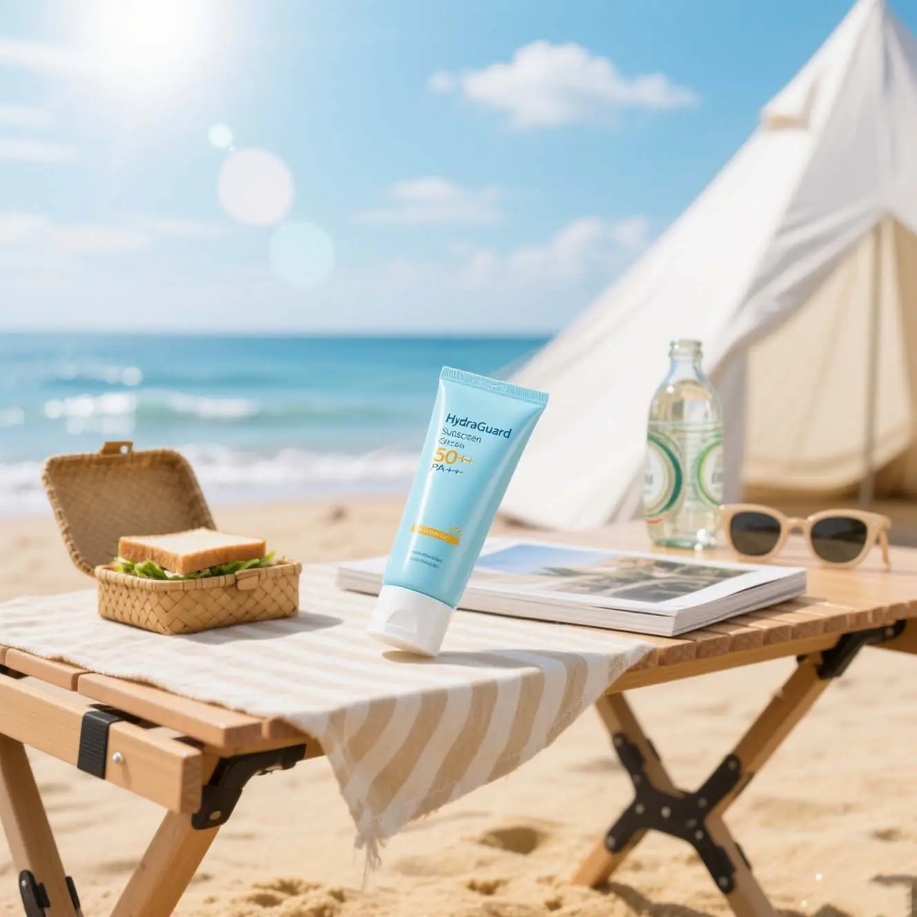Sunscreen SPF 50 Whitening Moisturizer Cream for Daily UV Protection Non-Greasy Lightweight Formula Revitalize Skin Tone
