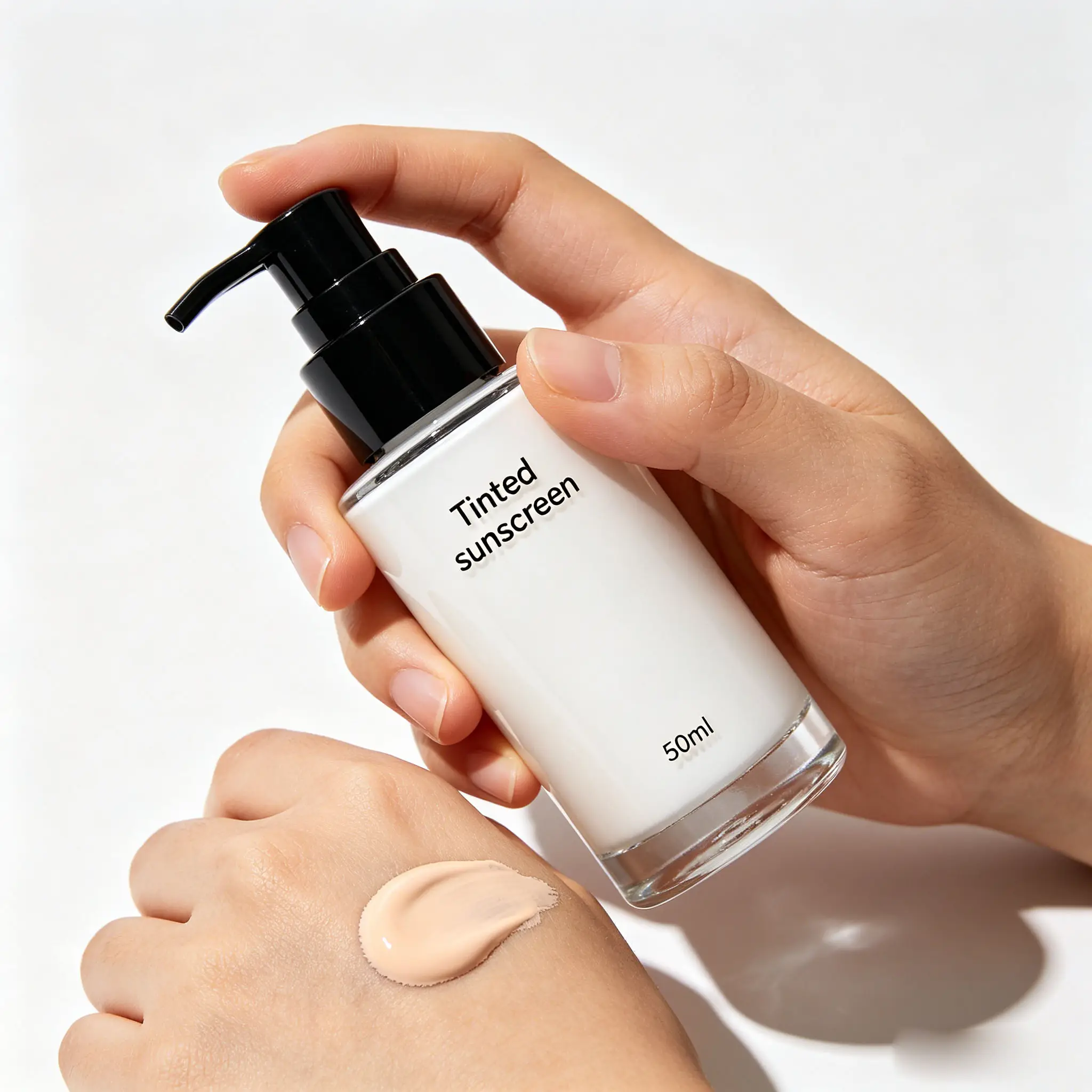 Tinted Sunscreen Light Coverage Tinted Face Moisturizer Private Label SPF Foundation Cream Oil Control Even Skin Tone