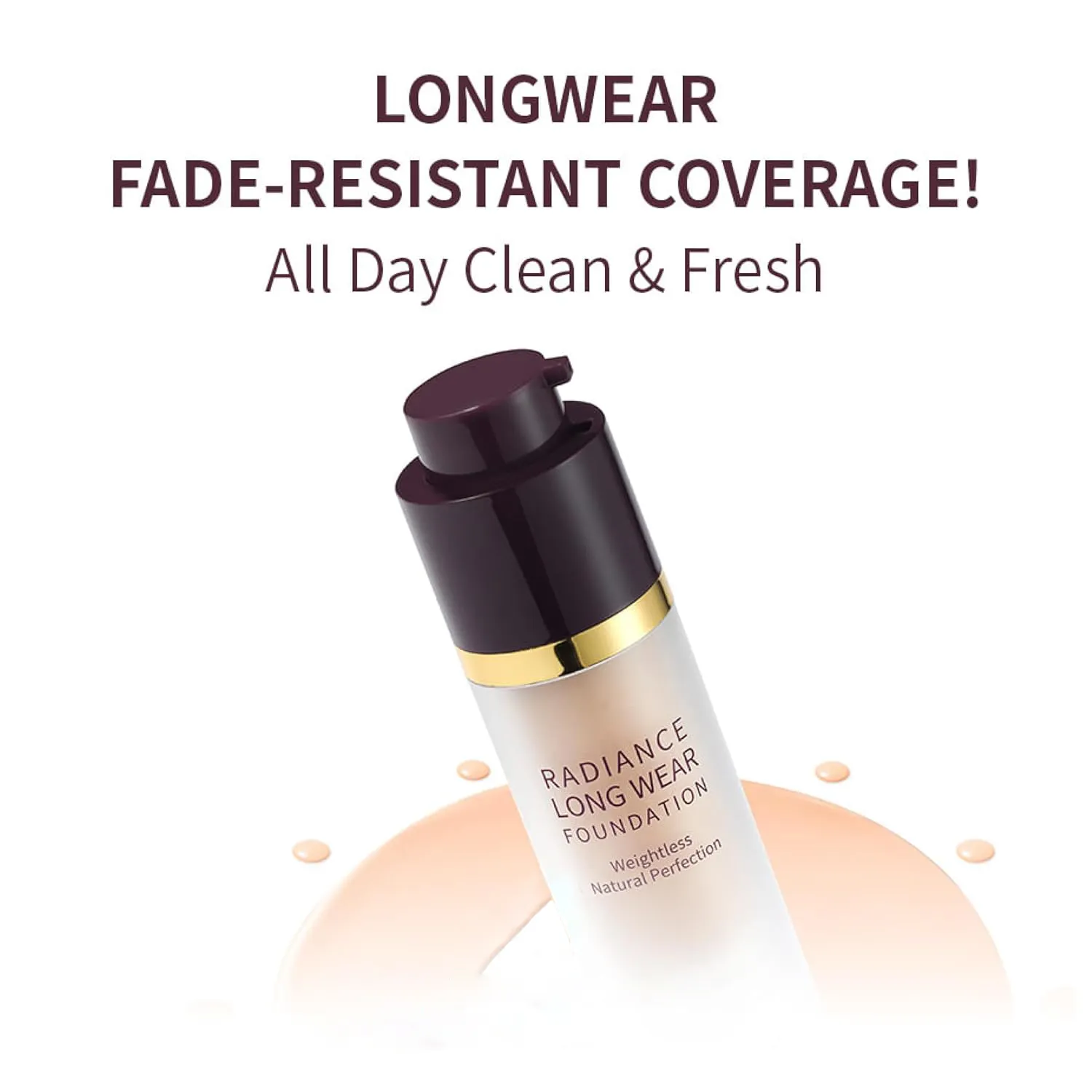 Korean Cosmetics Private Label BB Whitening Cream Liquid Foundation Matte Face Makeup with Pressed Powder