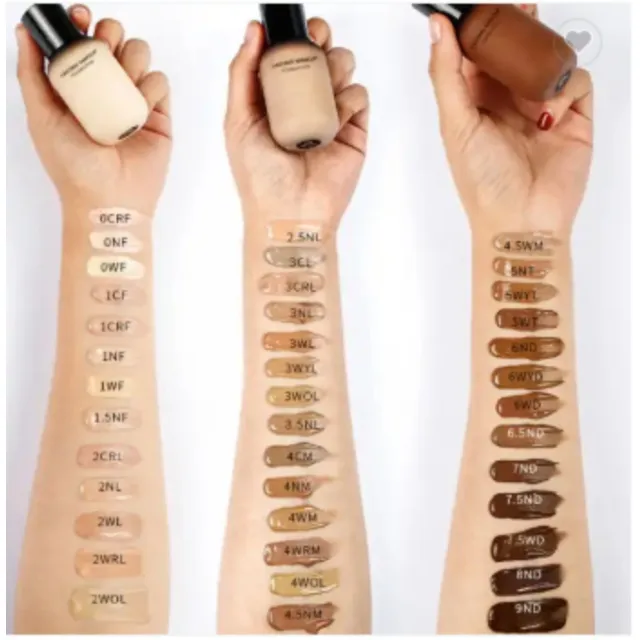 Wholesale Foundation Makeup Waterproof and Matte Private Label Waterproof Makeup Liquid Foundation
