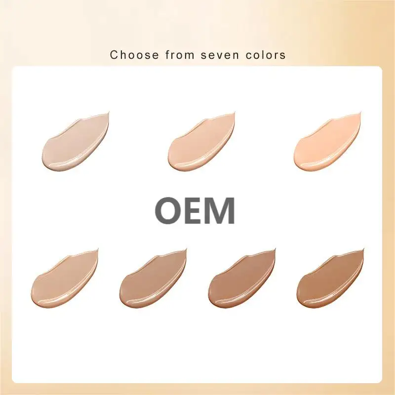 Private Label Medium Cover Moisturizing Liquid Foundation Waterproof Concealer for Sensitive and Dry Skin