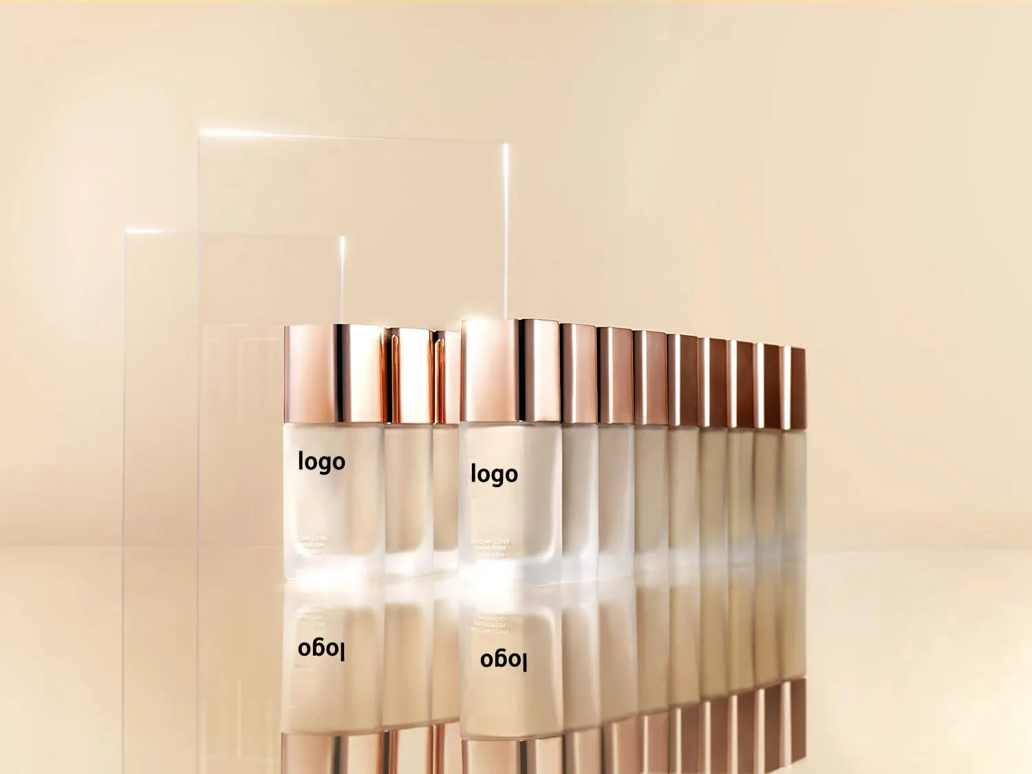 4 Colors Korean Natural Foundation Moist Liquid Foundation for All Skin Types Easy Application