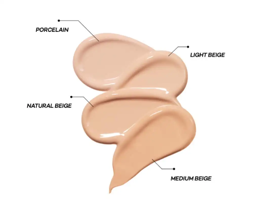 4 Colors Korean Natural Foundation Moist Liquid Foundation for All Skin Types Easy Application